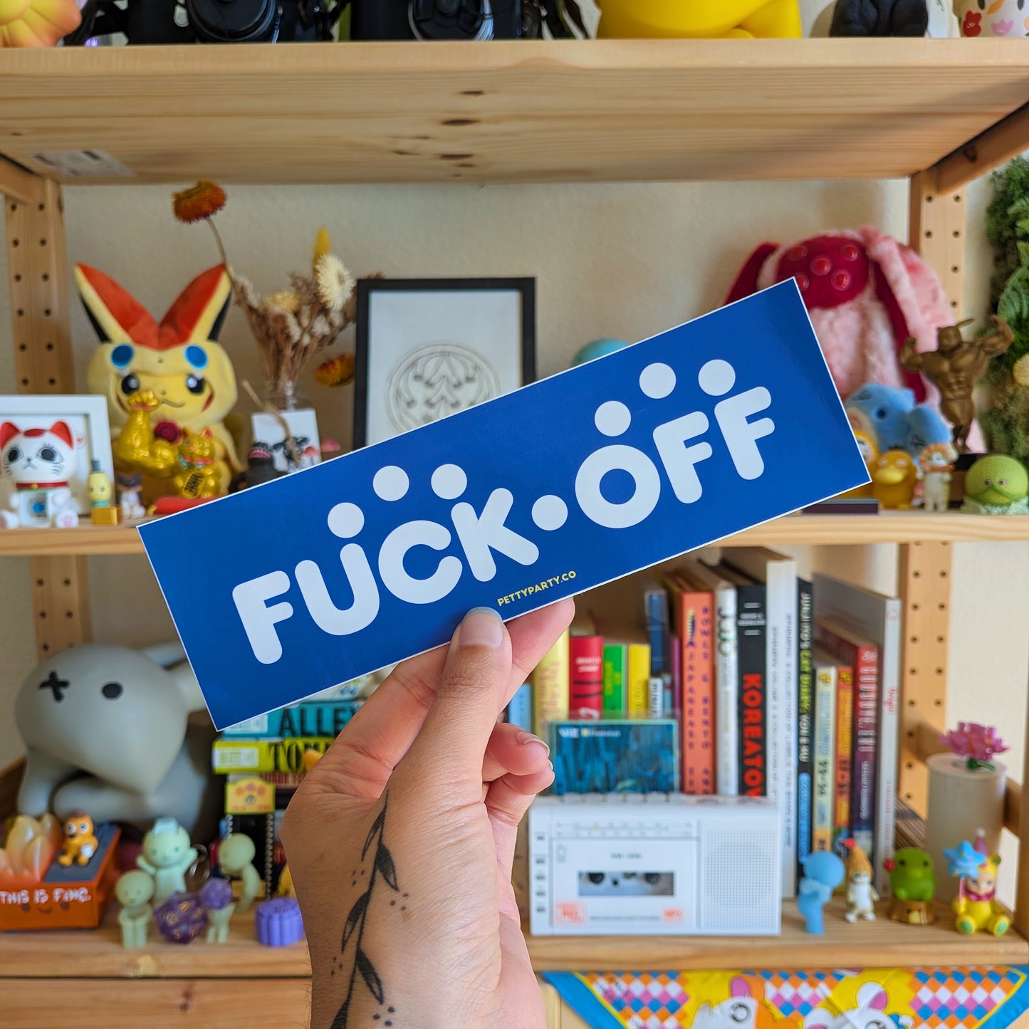 Fuck Off Book Off Bumper Sticker