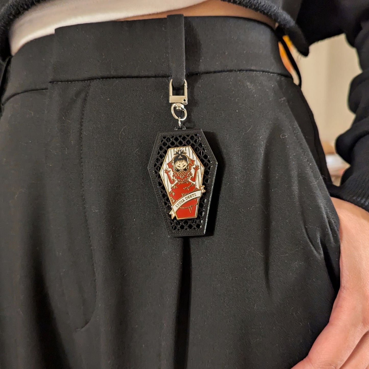 3D Printed Coffin Pinboard Keychain