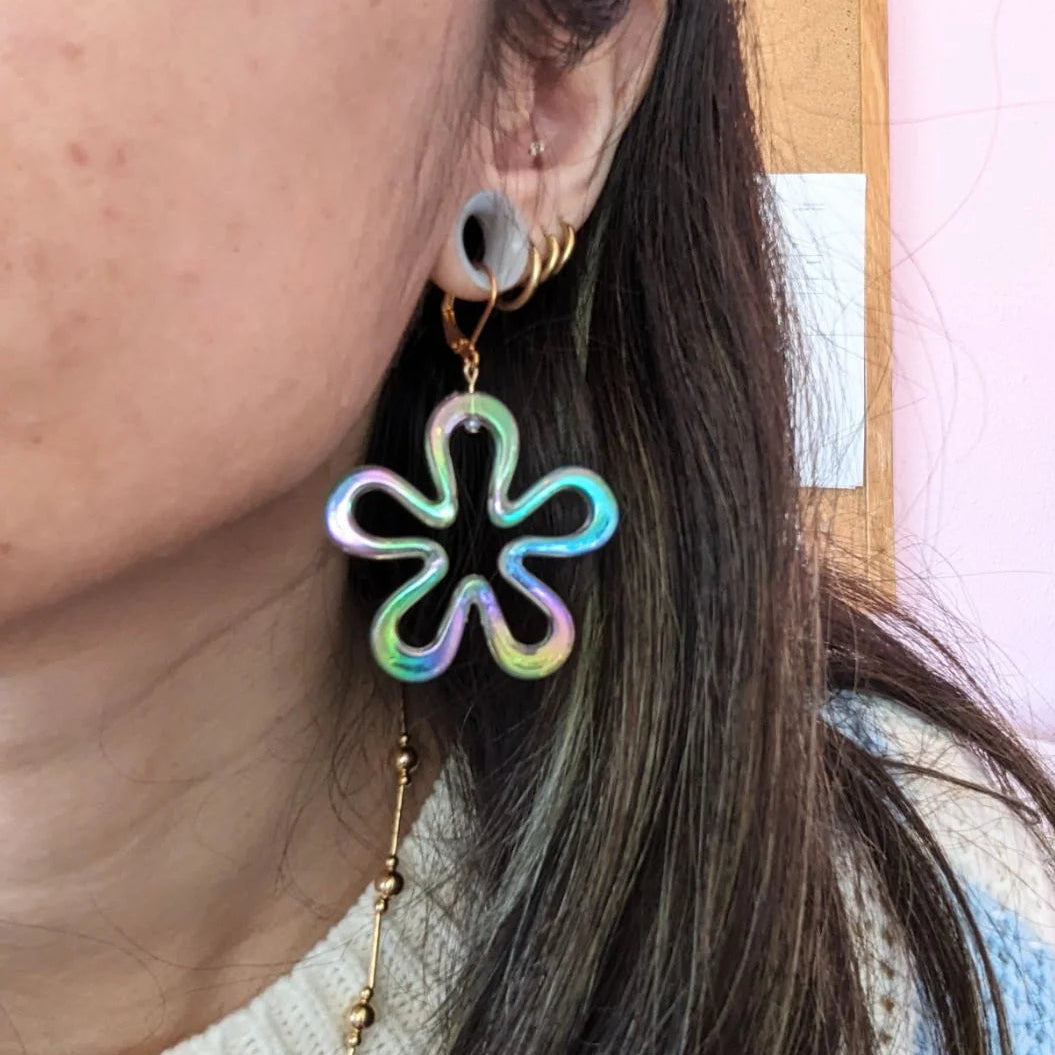 Bikini Bottom Flower Earrings
