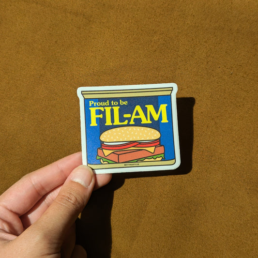 Proud to be Fil-Am SPAM Matte Vinyl Sticker