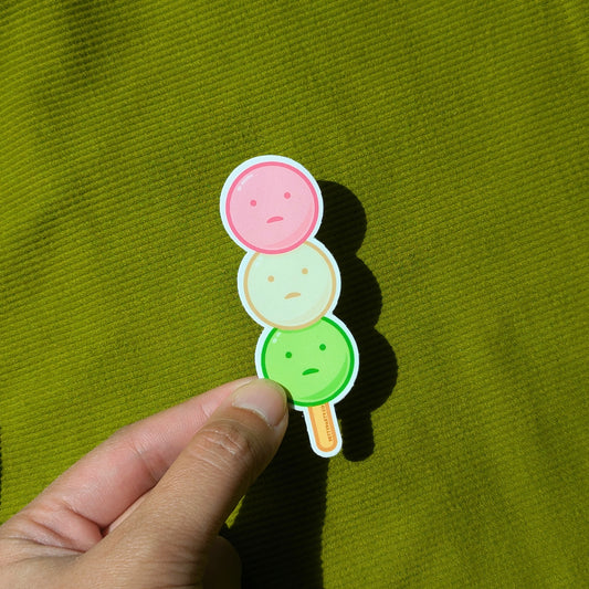Green Guy Dango Matte Vinyl Sticker