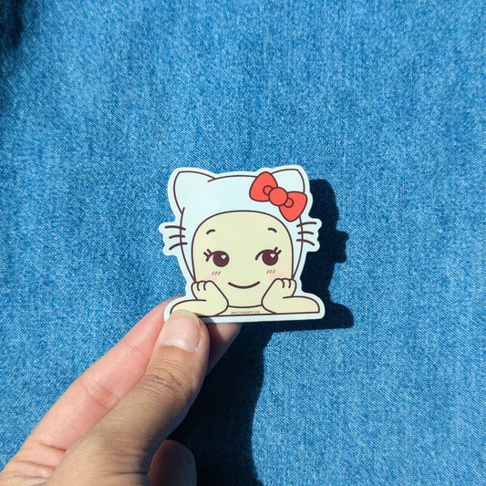 Kawaii Kitty Baby Mini Peeker Vinyl Sticker