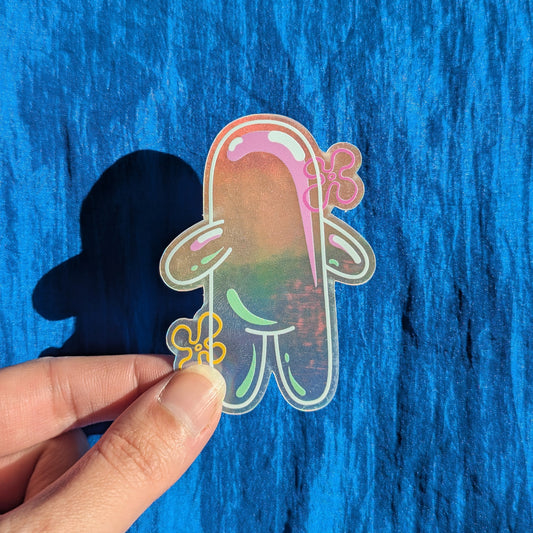 Bubble Bud Holographic Vinyl Sticker
