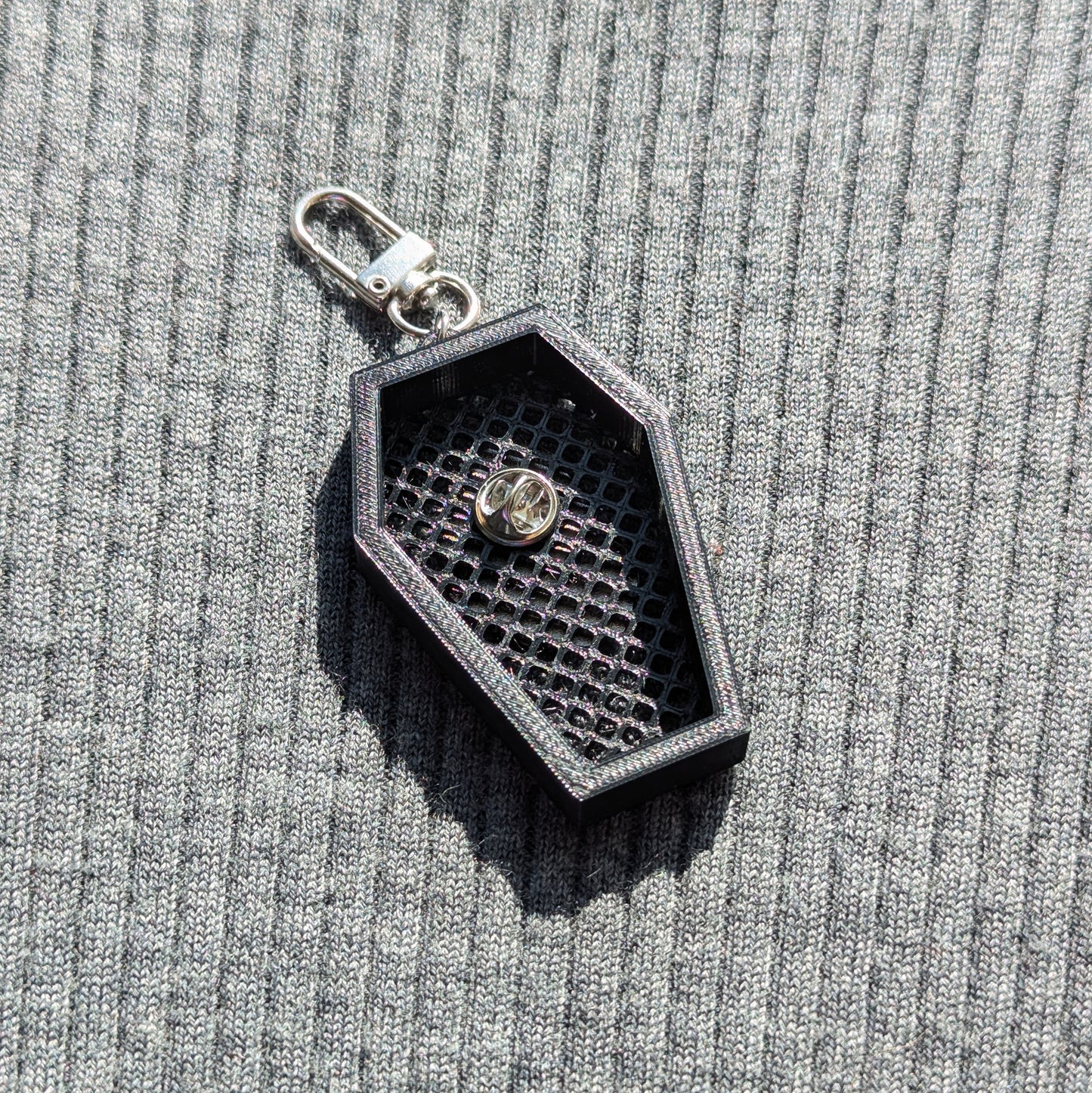 3D Printed Coffin Pinboard Keychain
