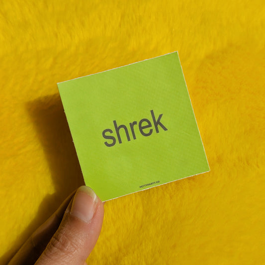 Shrek Brat Vinyl Sticker