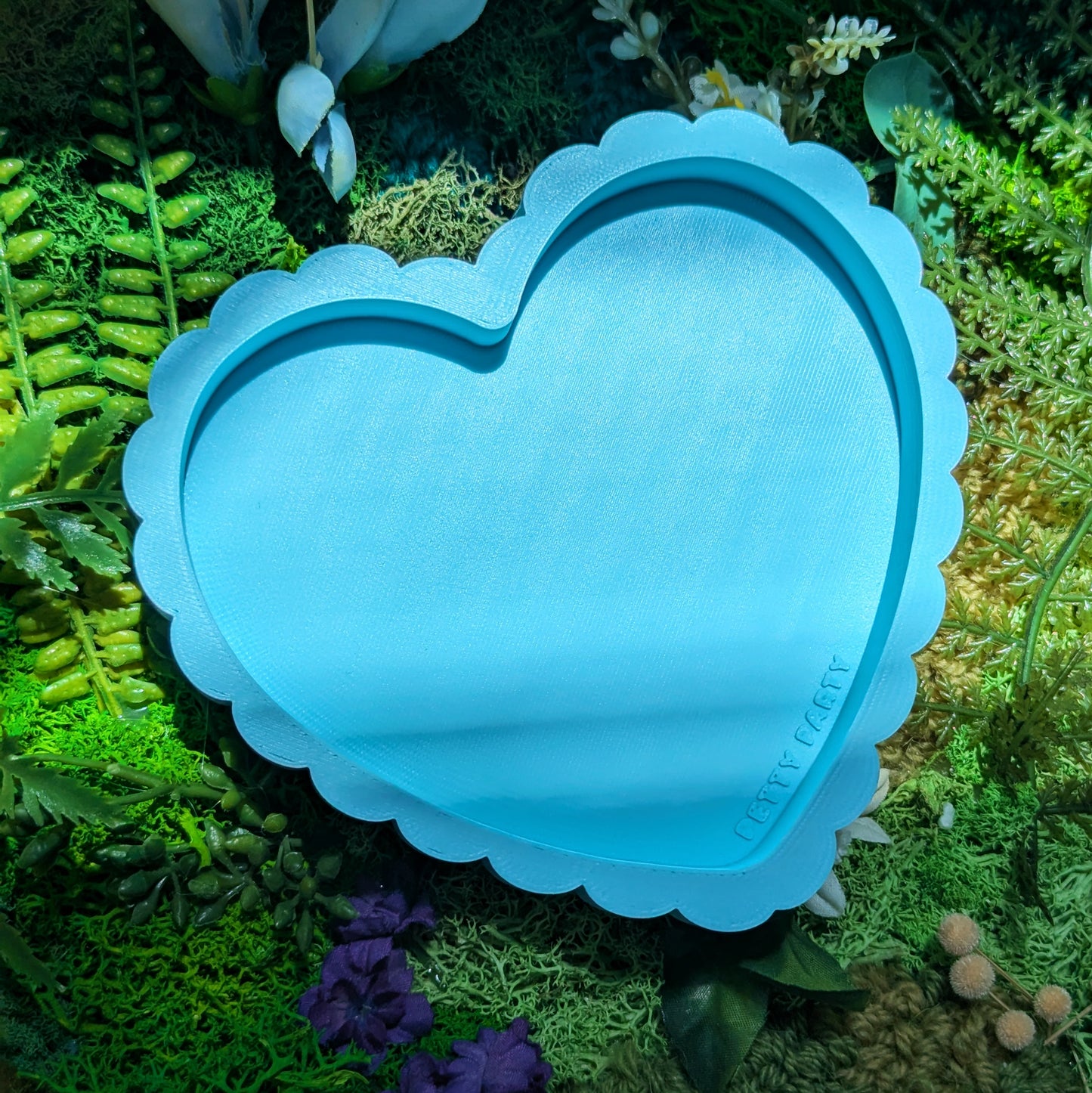 Heart Trinket Jewelry Tray - Blue