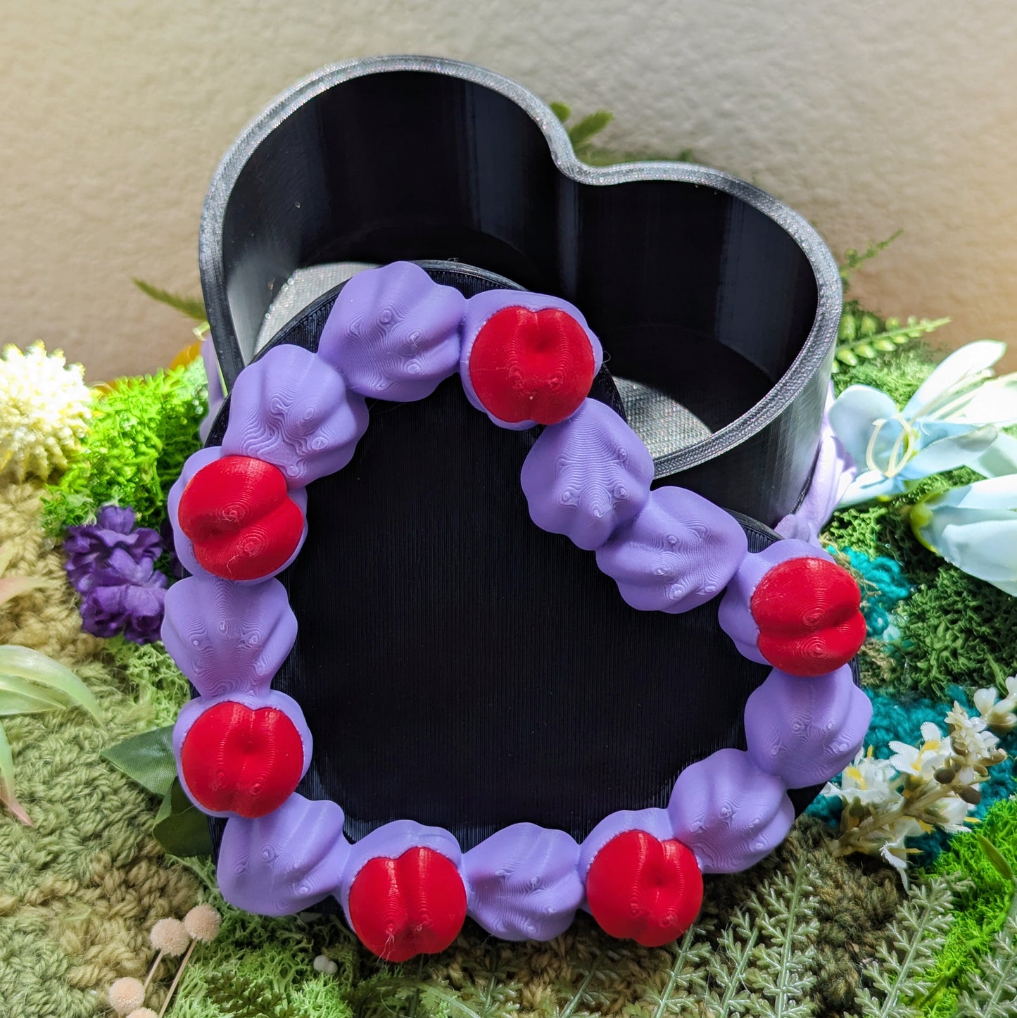 3D Printed Cake Trinket Jewelry Box - Black Velvet Flavor