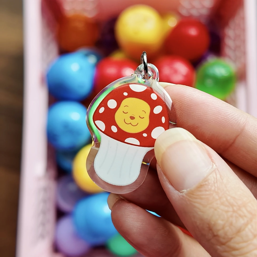 Peek-a-Boo Bear Phone Charm Gacha