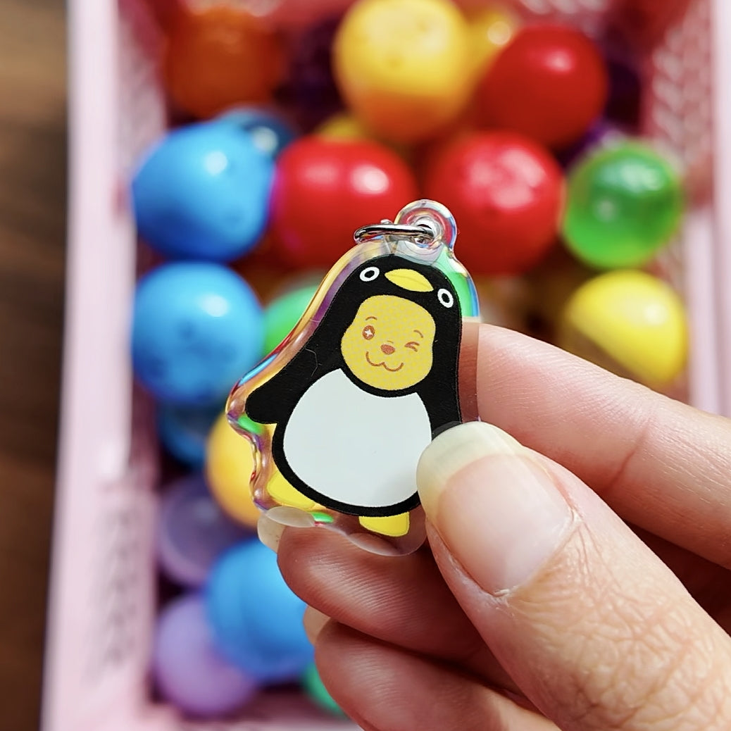 Peek-a-Boo Bear Phone Charm Gacha