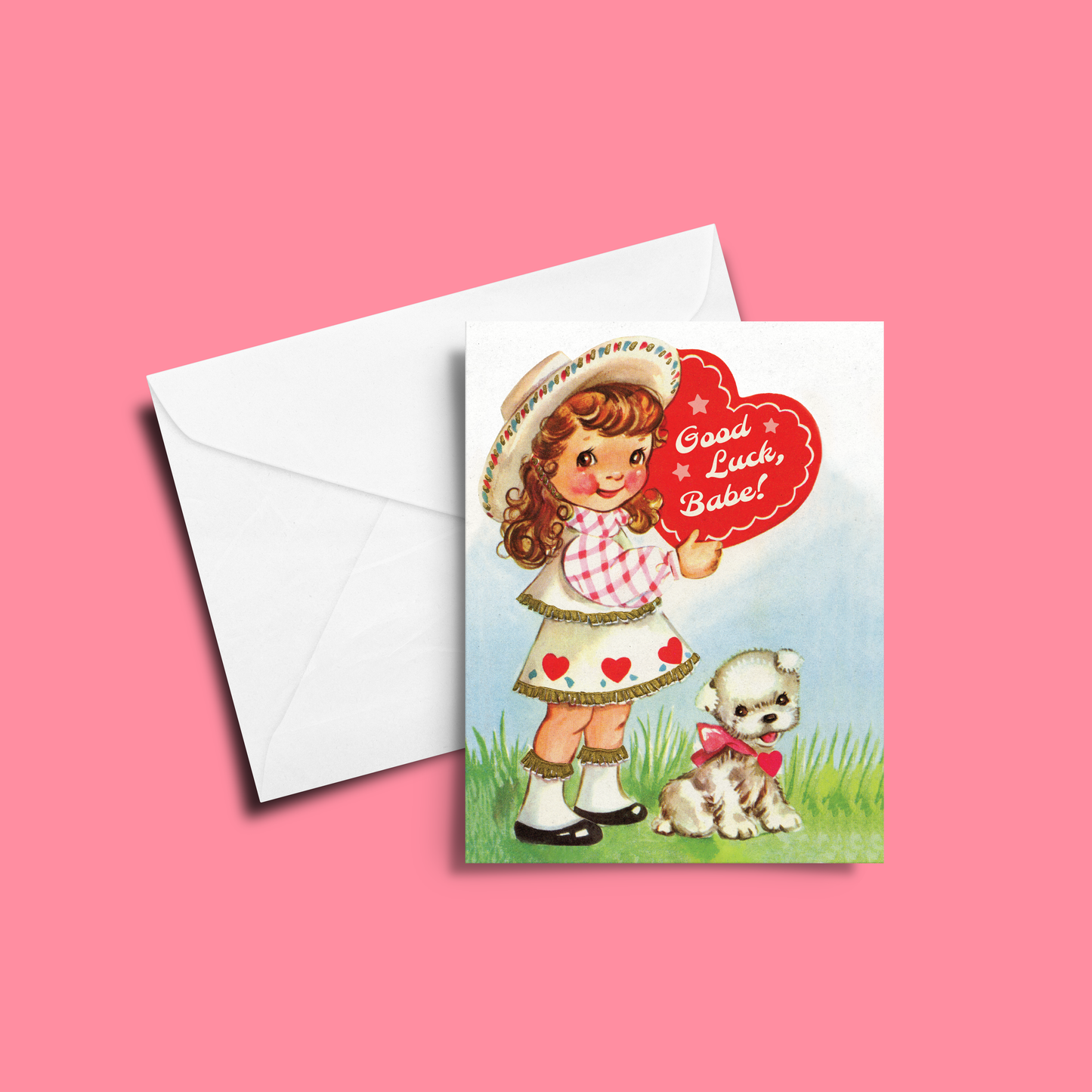 Good Luck Babe Greeting Card