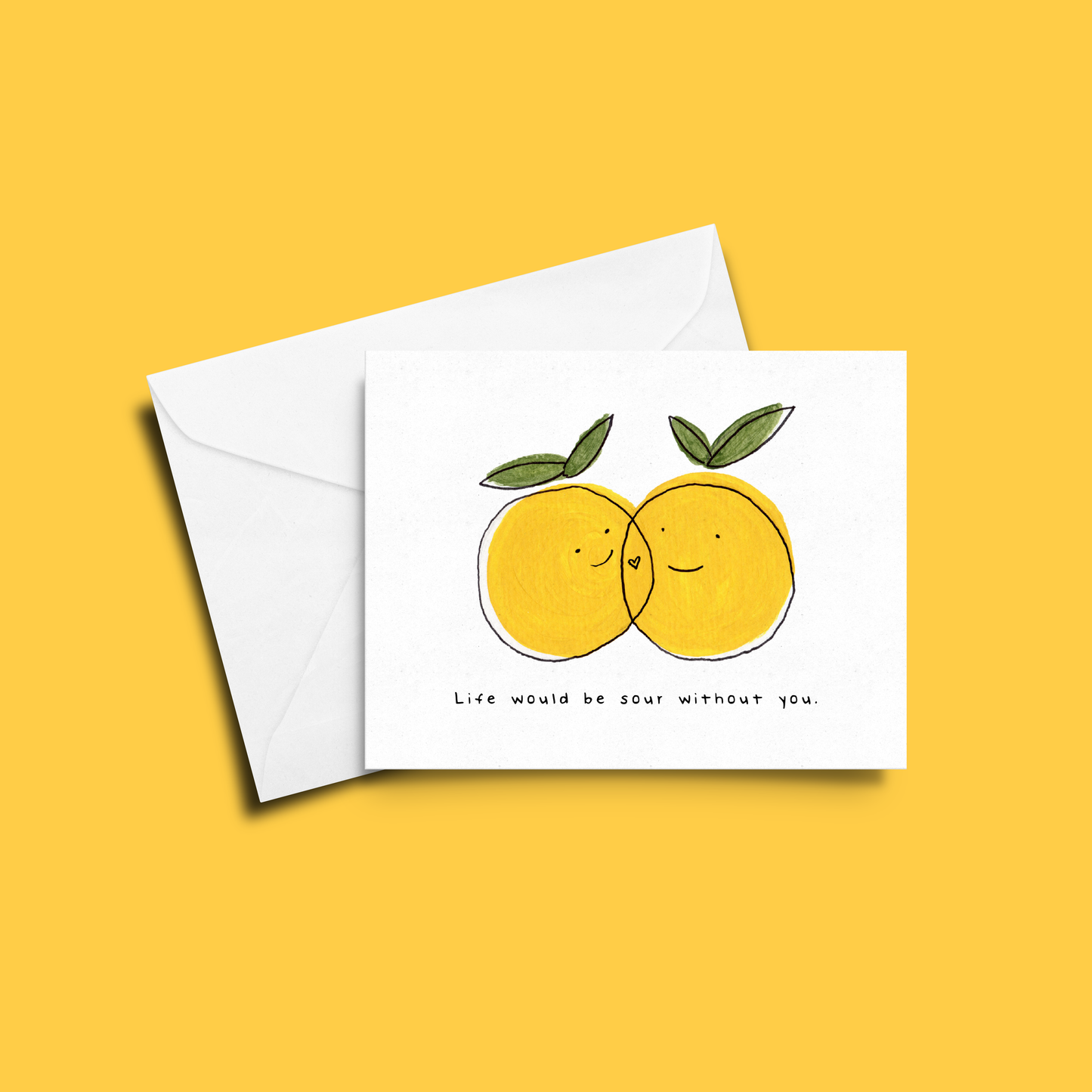 Lemon Calamansi Love Greeting Card