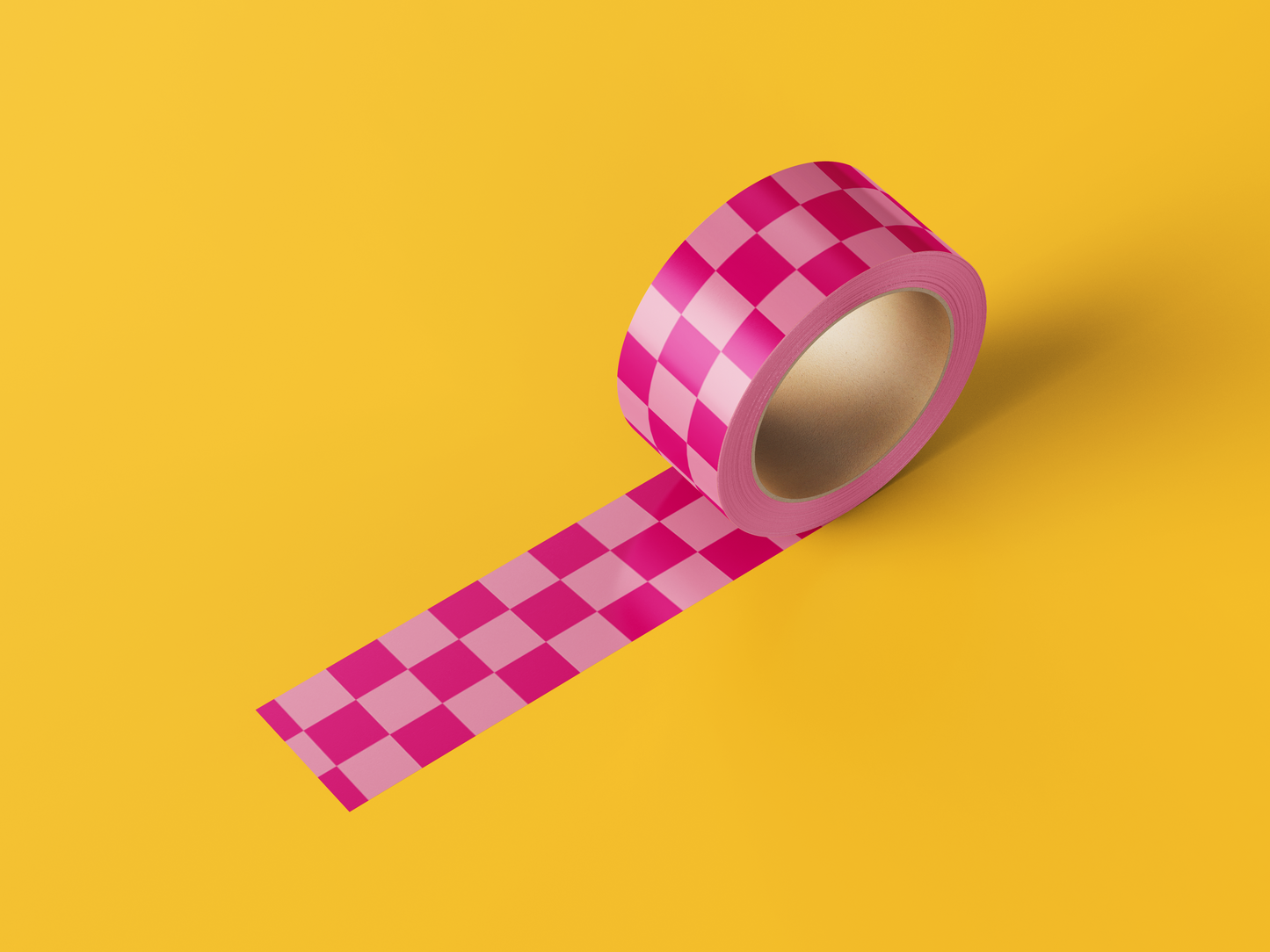 Pink Checkered Washi Tape