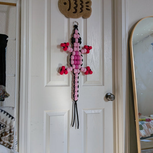 Large Pony Bead Lizard *KIT* (Pink)