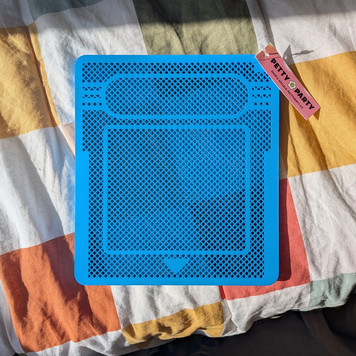 Game Cartridge Pin & Earring Display Board (Electric Blue)