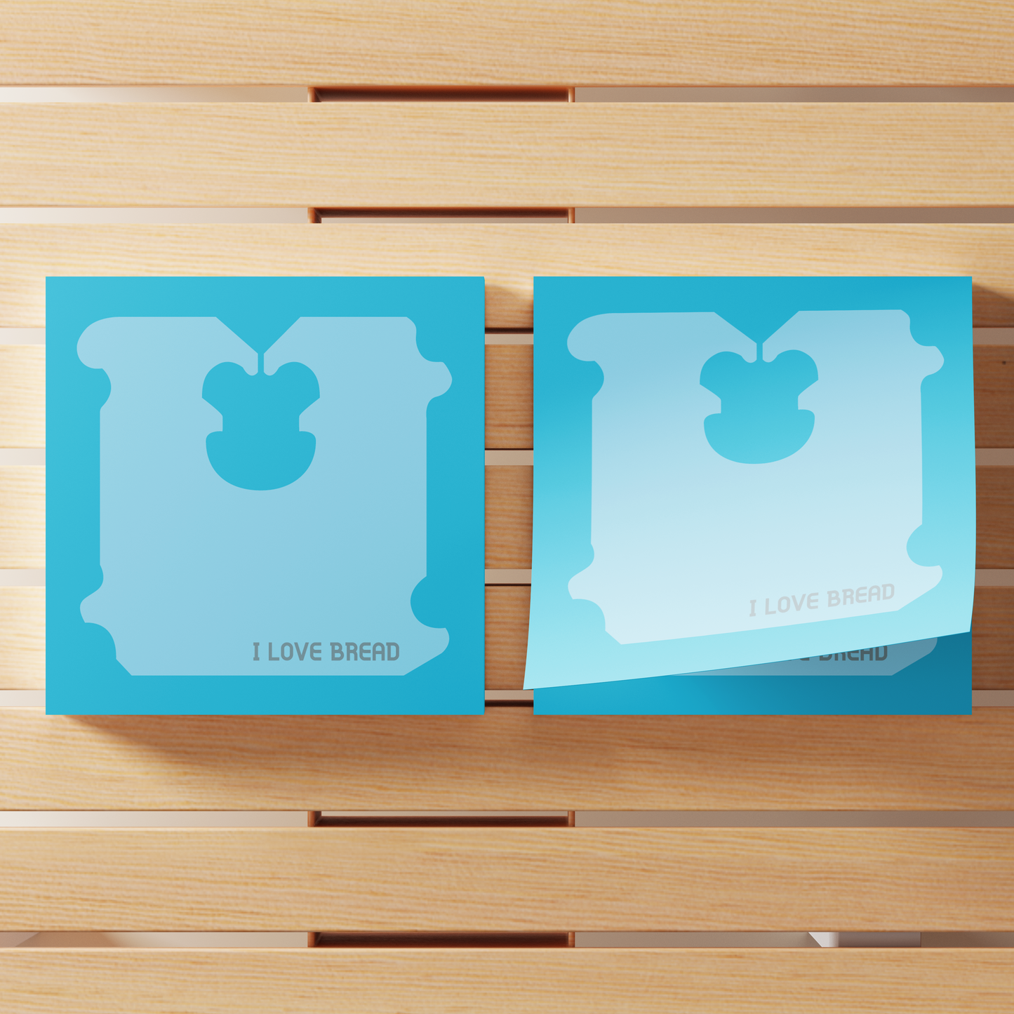 Bread Tag Sticky Note Pad