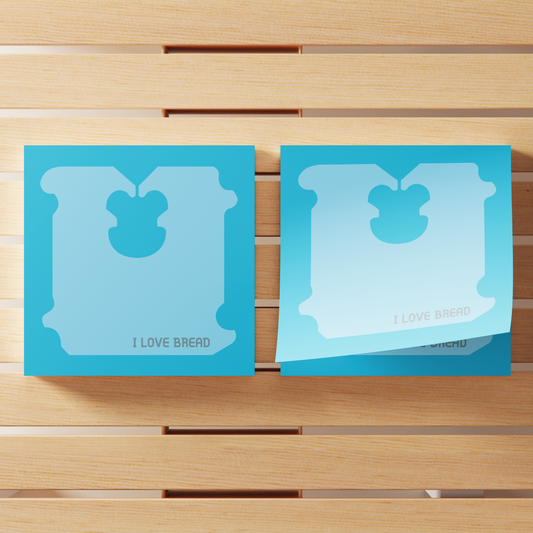 Bread Tag Sticky Note Pad