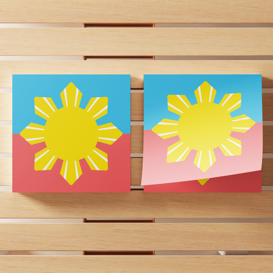 Araw Filipino Sun Sticky Note Pad