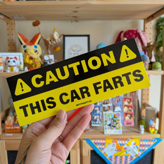 This Car Farts Bumper Sticker