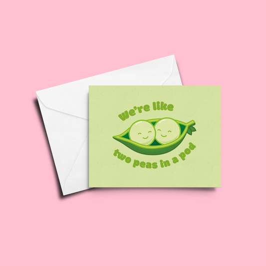 Two Peas in a Pod Greeting Card